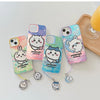 Japanese Cartoon ChiiKawa Laser Phone Case with Strap | Outing ChiiKawa Hachiware Usagi Momonga - iPhone Cass PLUS SE2 11 12 13 14 15 16 16e 17 17e Pro Promax 12mini 13mini