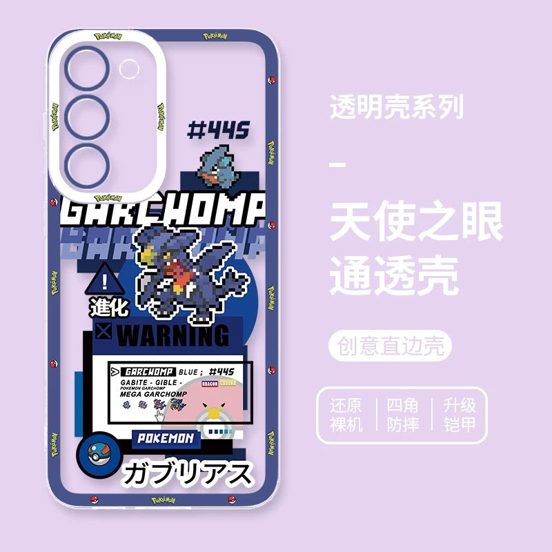 Japan Cartoon Pokemon Game Pixel Version | Celebi Xerneas Zekrom Reshiram Latios Latias Gardevoir Garchomp - Phone Case Samsung Galaxy S26 S25 S24 S23 S22 S21 FE Ultra Edge