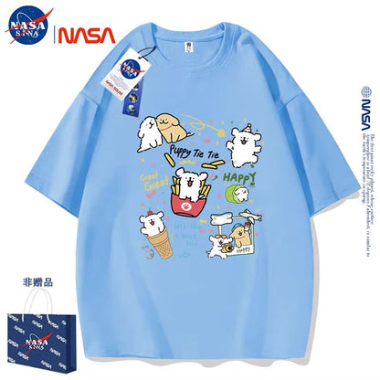 Cute Cartoon Doggie Maltese Puppy Style T-Shirt Series | Happy Puppy Tie Tie Part2 - Kawaii Fashion Items for Child & Adult
