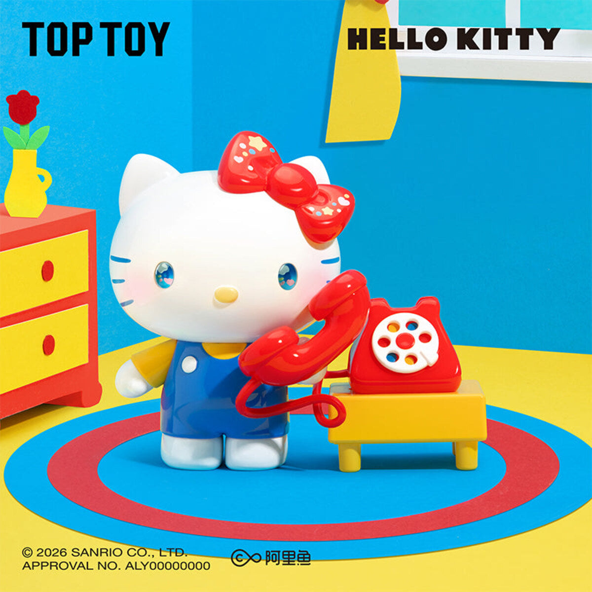 Hello Kitty Classic Revival Series figure - Sweet Companion design with teddy bear and gifts