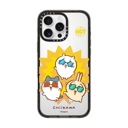 Japanese Cartoon ChiiKawa Transparent Phone Case | ChiiKawa Hachiware Usagi Summer Time Party - iPhone Case 12 13 14 15 16 17 Pro Promax