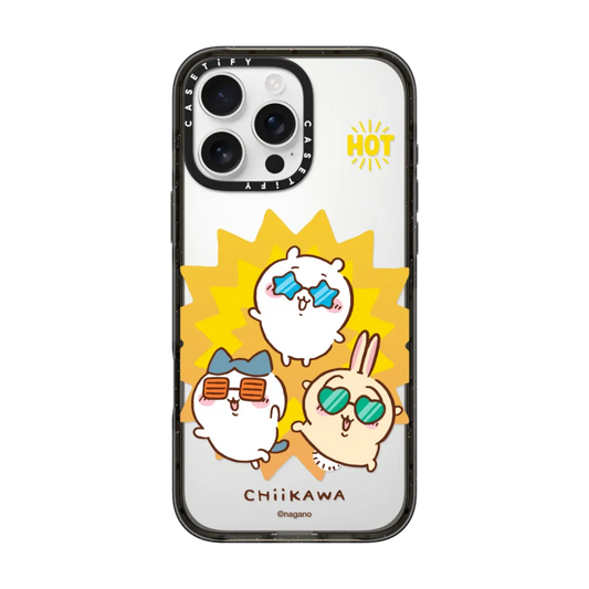 Japanese Cartoon ChiiKawa Transparent Phone Case | ChiiKawa Hachiware Usagi Summer Time Party - iPhone Case 12 13 14 15 16 17 Pro Promax