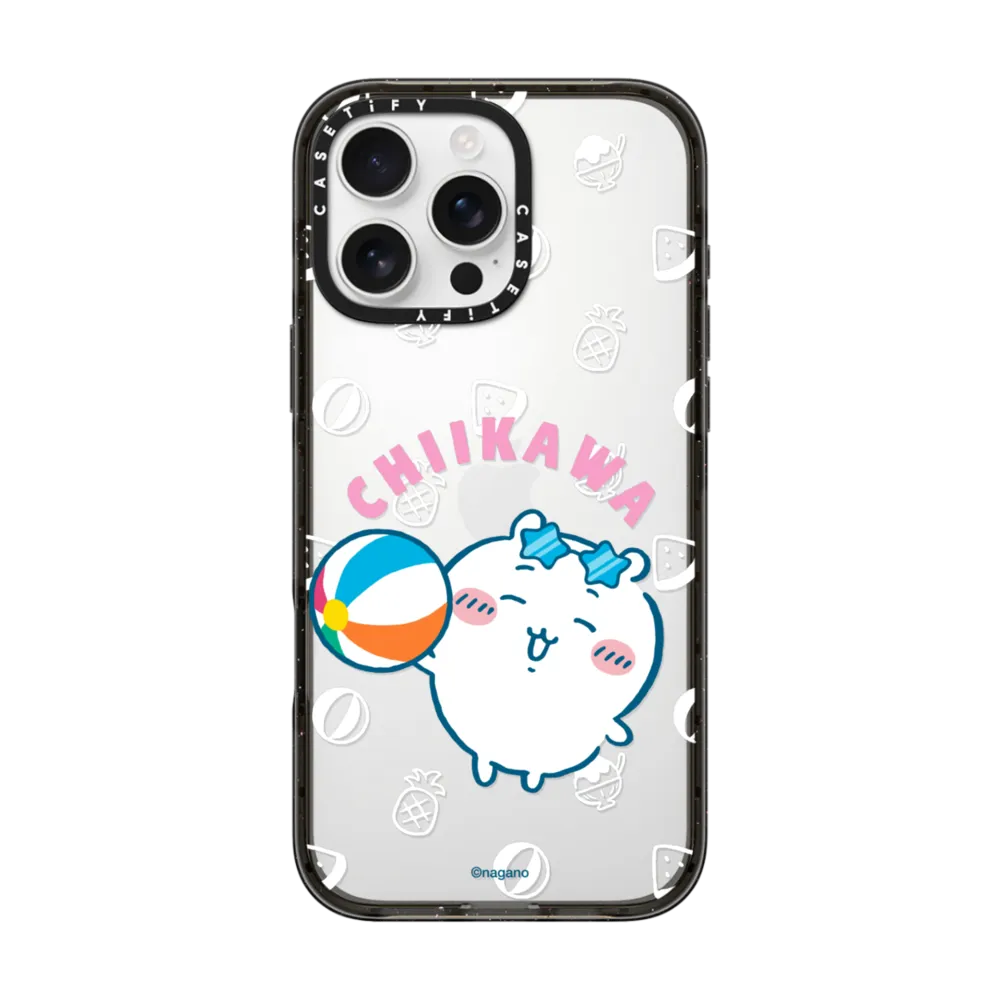 Japanese Cartoon ChiiKawa Transparent Phone Case | ChiiKawa Hachiware Summer Pool Party - iPhone Case 12 13 14 15 16 17 Pro Promax
