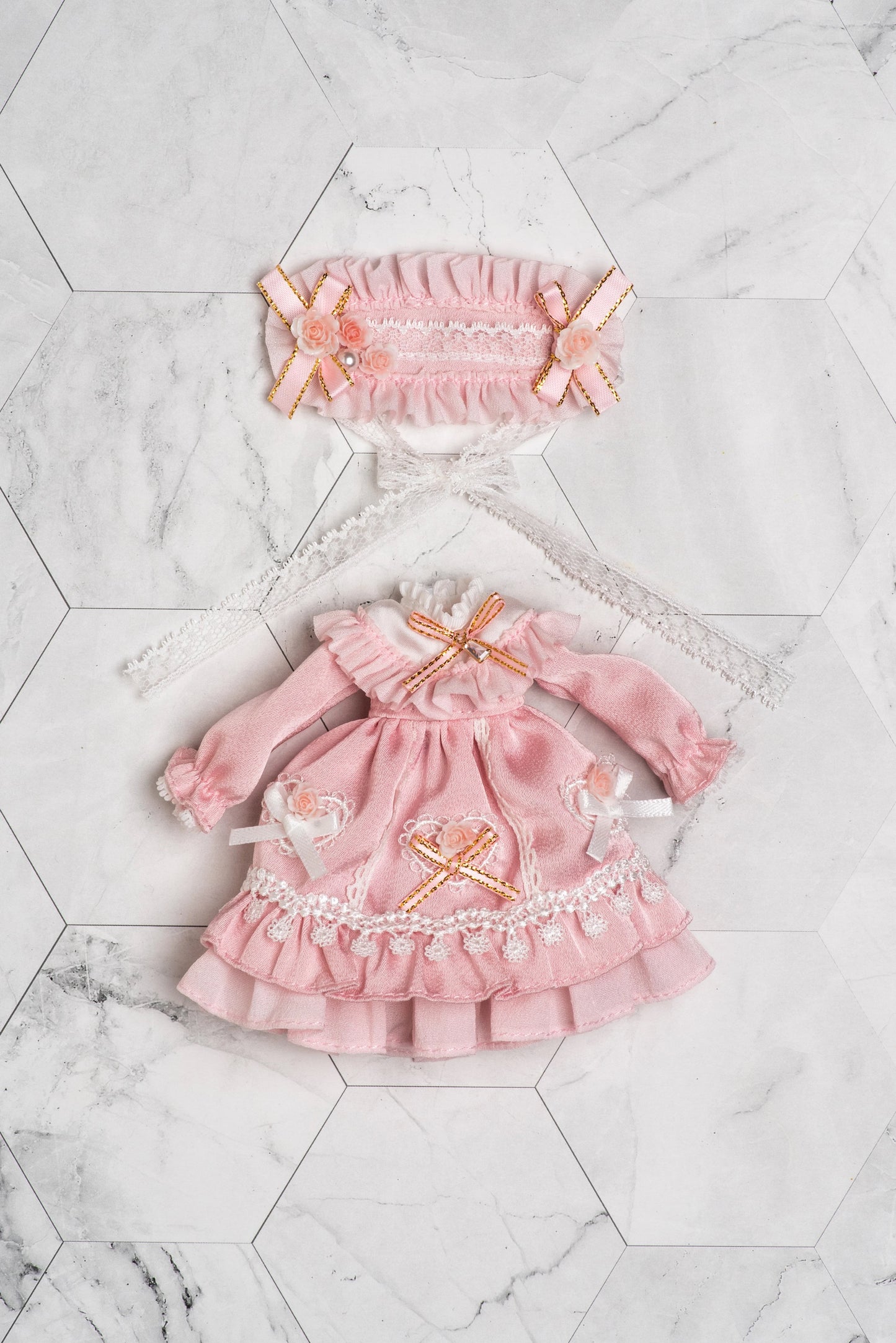 Simon Toys Cosplay Doll Outfits Set Gem Version | Different Colour Green Blue Pink - Original Outfits - 1/12 ob11 11cm BJD Doll Ball Joint Doll