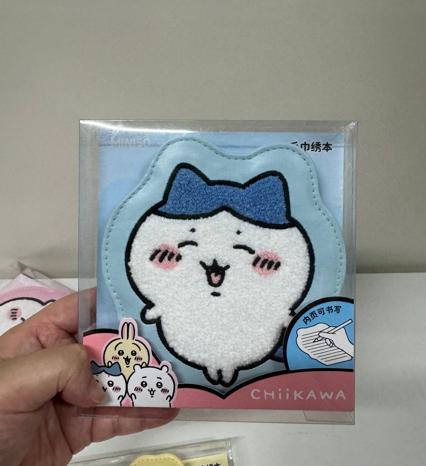 ChiiKawa X Miniso | ChiiKawa Hachiware Usagi Embroidery Notebook - Kawaii items Room Decoration