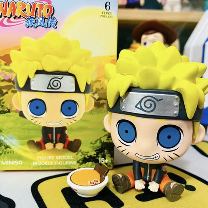 Miniso X Naruto Ninja Mini Sitting Part 1 Series Limited Edition | Naruto Shippuuden Naruto Sasuke Sakura Kakashi Gaara Lee -  Figure Keychain Collectable Toys Mystery Blind Box KawaiiGiftLand
