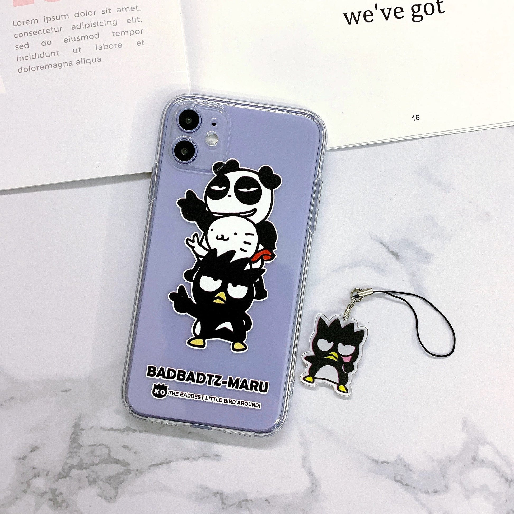Japanese Cartoon Phone Case with Strap | Bad Badtz Maru with friends yeah Full Screen - Phone Case Samsung Galaxy S25 S24 S23 S22 S21 FE Ultra Edge Japanese Cartoon Phone Case with Strap | Bad Badtz Maru with friends yeah Full Screen - Phone Case Samsung Galaxy S25 S24 S23 S22 S21 FE Ultra Edge