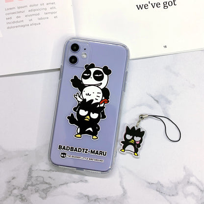 Japanese Cartoon iPhone Case with Strap | Bad Badtz Maru with friends yeah Full Screen - iPhone CasePhone Case  7 8 PLUS SE2 XS XR X 11 12 13 14 15 16 Pro Promax 12mini 13mini