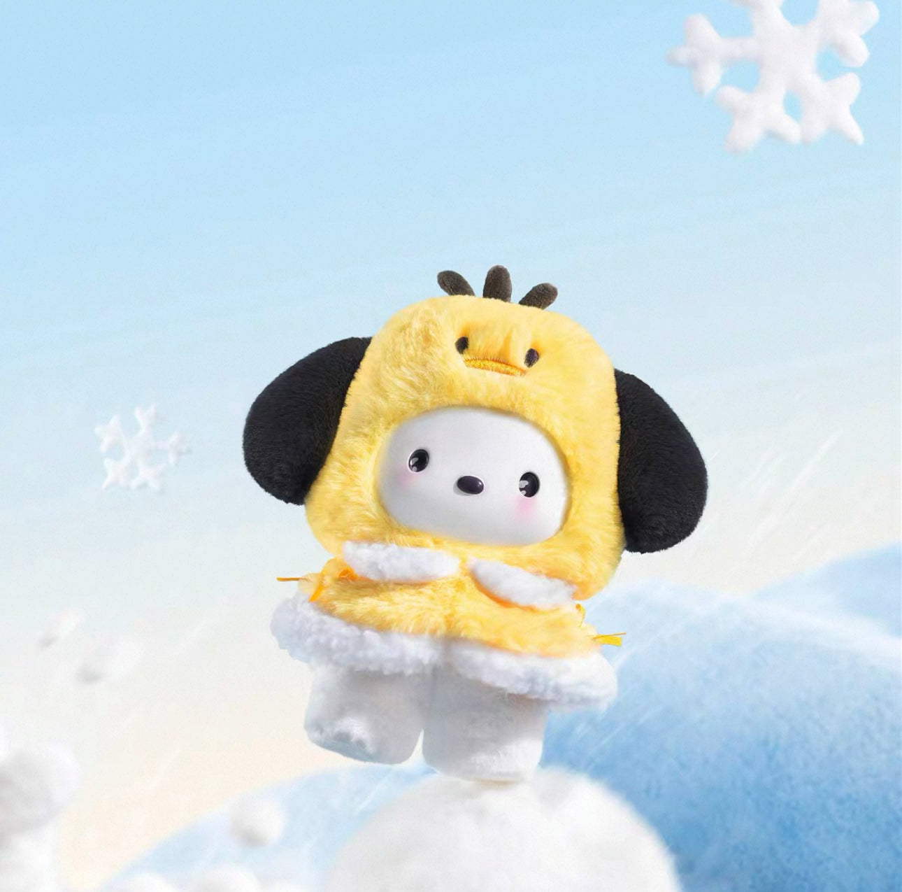 Miniso Sanrio Characters Winter Little Cape with Little Friends | Hello Kitty Little Twin Stars My Melody Kuromi Cinnamoroll Pompompurin Pochacco - Collectable Toys Mystery Blind Box