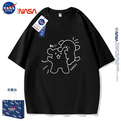 Cute Cartoon Doggie Maltese Puppy Style T-Shirt Series | Sweet Couple Part1 - Kawaii Fashion Items for Child & Adult Matching outfits for Parents and Children