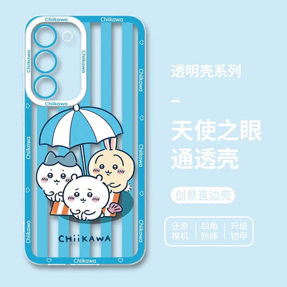 Japanese Cartoon ChiiKawa iPhone Case | Summer Time & Bee Sky Blue Ver 8 Styles - Phone Case Samsung Galaxy S26 S25 S24 S23 S22 S21 FE Ultra Edge