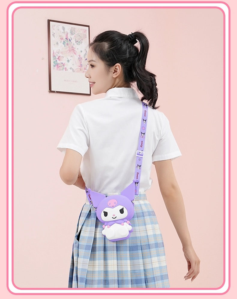Japan Sanrio Silicon 3D Sit Pose Shoulder Bag | My Melody Kuromi -  Kawaii Bag Birthday Girlfrend Children Gift