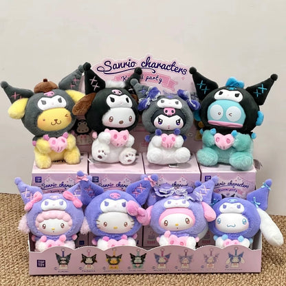 TopToy Sanrio Characters Kuromi Party | Hello Kitty My Melody Piano Kuromi Cinnamoroll Pompompurin Pochacco Hangyodon - Collectable Toys Mystery Blind Box
