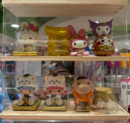 Sanrio Characters Vinly Figure Lucky Box | Secret Gold Litte Twin Stars Meneki Lucky Cat - Kawaii Collectable Toys Mystery Blind Box