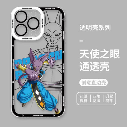 Japanese Anime Dragon Ball | Piccolo Kid Buu Beerus Trunks Super Saiyan Black Vegito Goku - iPhone Case PLUS SE2 XS XR X 11 12 13 14 15 16 16e 17 17e Pro Promax 12mini 13mini