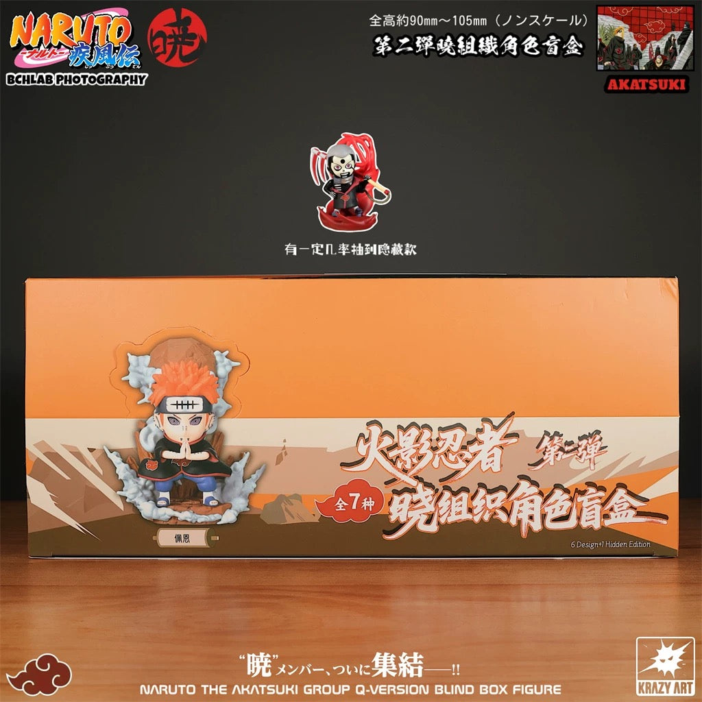 Naruto Ninja The Akatsuki Group Q Version Series Part 2 | Naruto Shippuuden Hidan Nagato Pain Sasori Kakuzu Konan - Figure Collectable Toys Mystery Blind Box