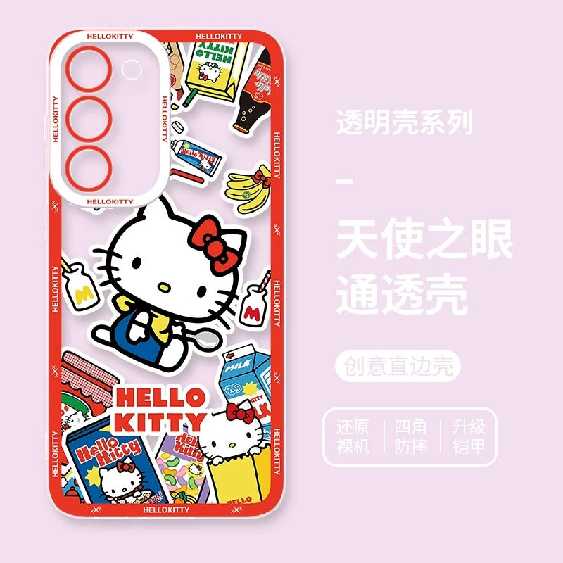 Japanese Cartoon Hello Kitty | Vintage Kitty Pink Version - Phone Case Samsung Galaxy S26 S25 S24 S23 S22 S21 FE Ultra Edge