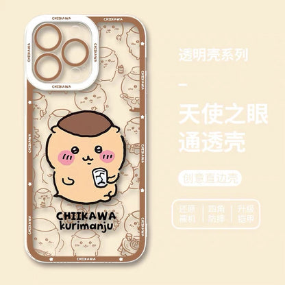Japanese Cartoon Chiikawa Outing Daily with Comic | Chiikawa Hachiware Usagi Momonga Kurimanju Rakko Shisa Furuhonya 8 Styles - iPhone Case PLUS SE2 XS XR X 11 12 13 14 15 16 16e 17 17e 18 Pro Promax 12mini 13mini
