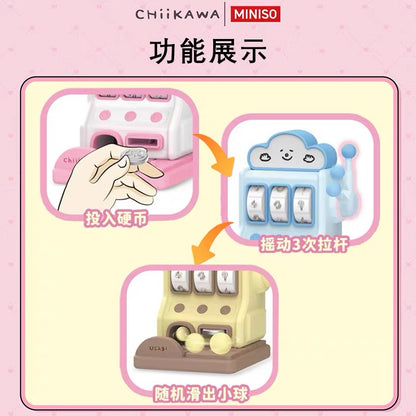 ChiiKawa X Miniso X Sanrio Series | ChiiKawa Hachiware Usagi Momonga Playing with Kitty My Melody Cinnamoroll Pompompurin Kuromi Plastic Mini Figure Blind Box - Kawaii Items Room Decoration Blind Box (副本)