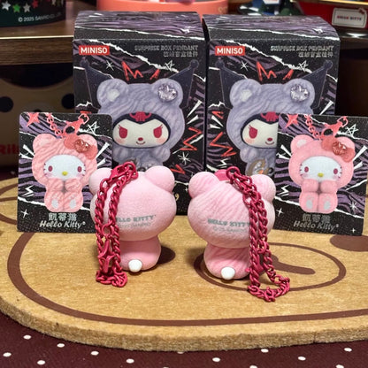 Miniso Sanrio Characters Gem Forest Animals Keychain | Hello Kitty My Melody Kuromi Cinnamoroll Pompompurin Pochacco - Collectable Toys Mystery Blind Box