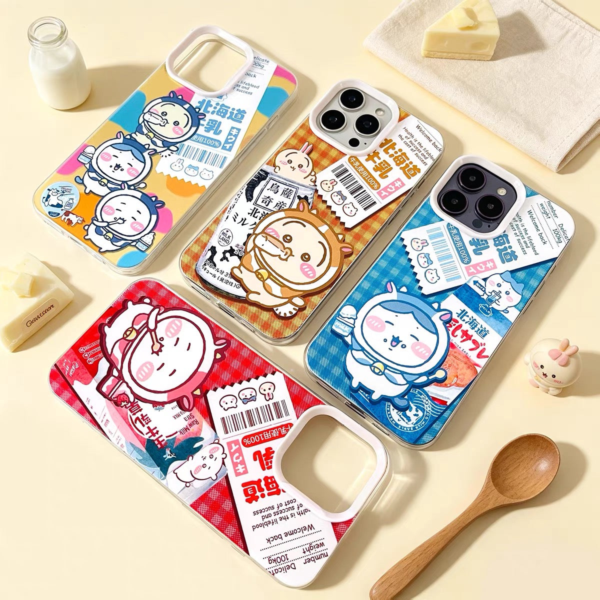Japanese Cartoon Sanrio メリーゴーランド | クロミと仲間たち レーザーカラークリア - iPhone ケース 11 12 13 14 15 16 Pro Promax