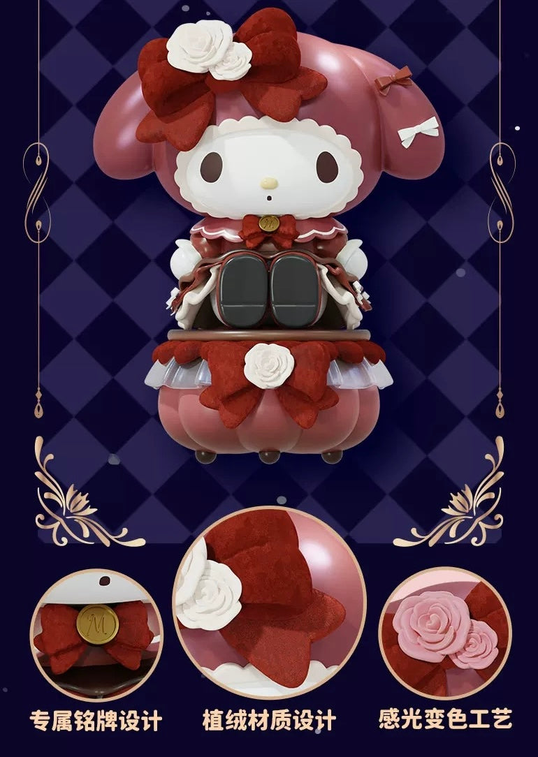 Sanrio Characters My Melody & Kuromi | Gothic Lolita Little Storage Box 18cm Figure - Toy Collection