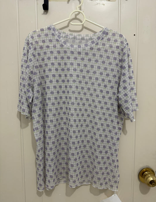 Japanese Fashion Cute Style Sun Protection T-Shirt Series | Purple Flower - Kawaii Fashion Items