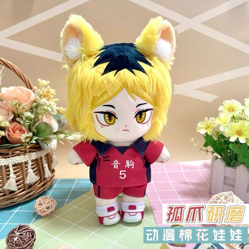 Japanese Anime Haikyu!! Cotton Plush Doll | Kozume Kenma Cute Kawaii 20cm Doll Can Change Outfits - Cute Kawaii Item