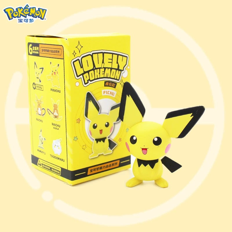 Japan Cartoon Pokemon Lovely Pokemon Series Part 1 | Pikachu Pichu Raichu Alolan Raichu Mimikyu Togedemaru - Figure Kawaii Decoration - KawaiiGiftLand