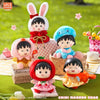 Chibi Maruko Chan Spring Lovely Day Part 1 Series Vinyl Plush Doll | Cherry Crab Cuttlefish Octopus Rabbit - Vinyl Face Plush Doll Figure Keychain Collectable Toys Mystery Blind Box