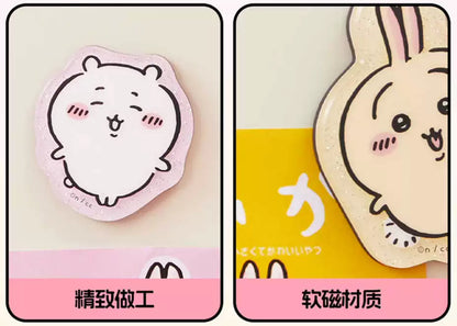 ChiiKawa X Miniso | ChiiKawa Hachiware Usagi Momonga Kurimanju Rakko Magnet with Card - Kawaii Item Cute Accessories