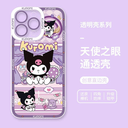 Japanese Cartoon Kuromi | Daily & Fun 8 Styles - iPhone Case PLUS SE2 XS XR X 11 12 13 14 15 16 16e 17 17e Pro Promax 12mini 13mini