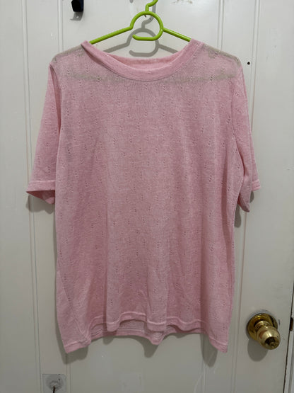 Japanese Fashion Cute Style Mori Series | Pink with Pattern T Shirt - Kawaii Fashion Items