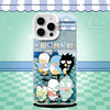 Japanese Cartoon Sanrio Boy Band Laser Case | Pochacco Keroppi Hangyodon Bad Badtz Maru AhirunoPekkle Tuxedosam - iPhone Case 11 12 13 14 15 16 16e 17 17e Pro Promax