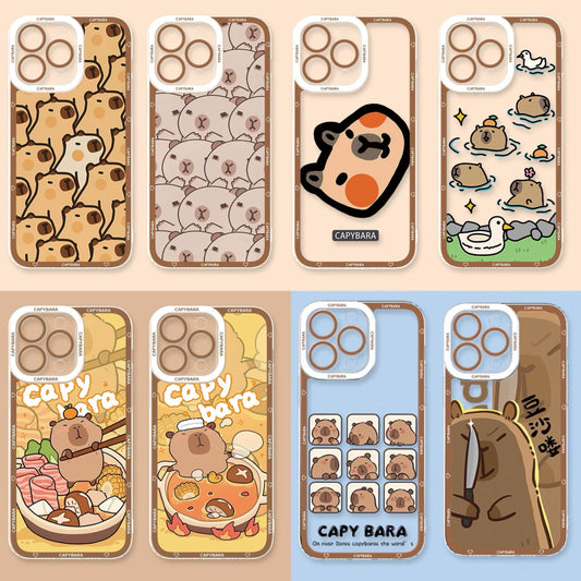 Cute Animal Capybara | Part2 8 Styles - iPhone Case PLUS SE2 XS XR X 11 12 13 14 15 16 16e 17 17e Pro Promax 12mini 13mini