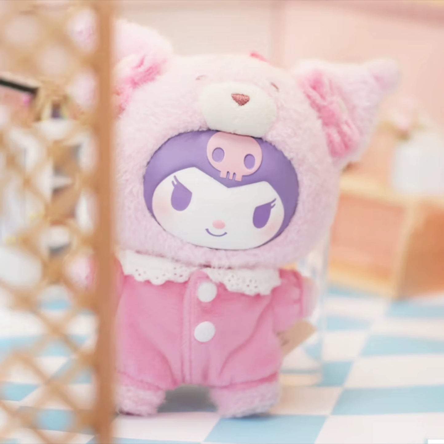 TopToy Sanrio Characters Latte Baby | Special Pink Kuromi - Collectable Toys Mystery Blind Box