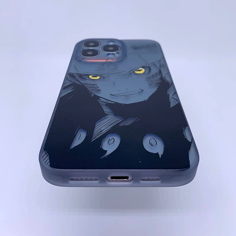 Japanese Anime Naruto Ninja Naruto Shippuuden | Laser Naruto Kurama - iPhone Case 7 8 PLUS SE2 XS XR X 11 12 13 14 15 16 Pro Promax SE3 SE2