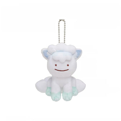 Japan Cartoon Pokemon Center Ditto Crossover Part 5 | Exeggutor Shaymin Magnemite Pichu Raichu Jirachi Wobbuffet Whimsicott Gloom Alolan Vulpix - Mascot Mini Plush Doll