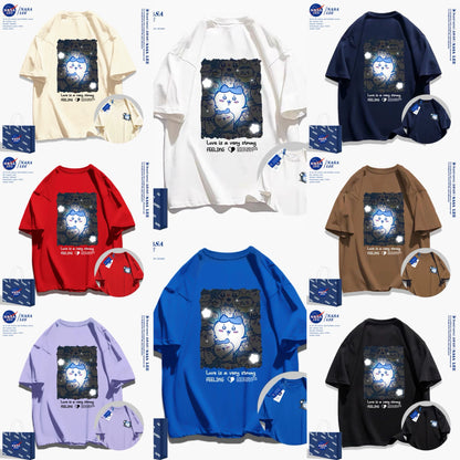 Japanese Cartoon ChiiKawa Casual Style T-Shirt Series | Hachiware Light - Kawaii Fashion Items