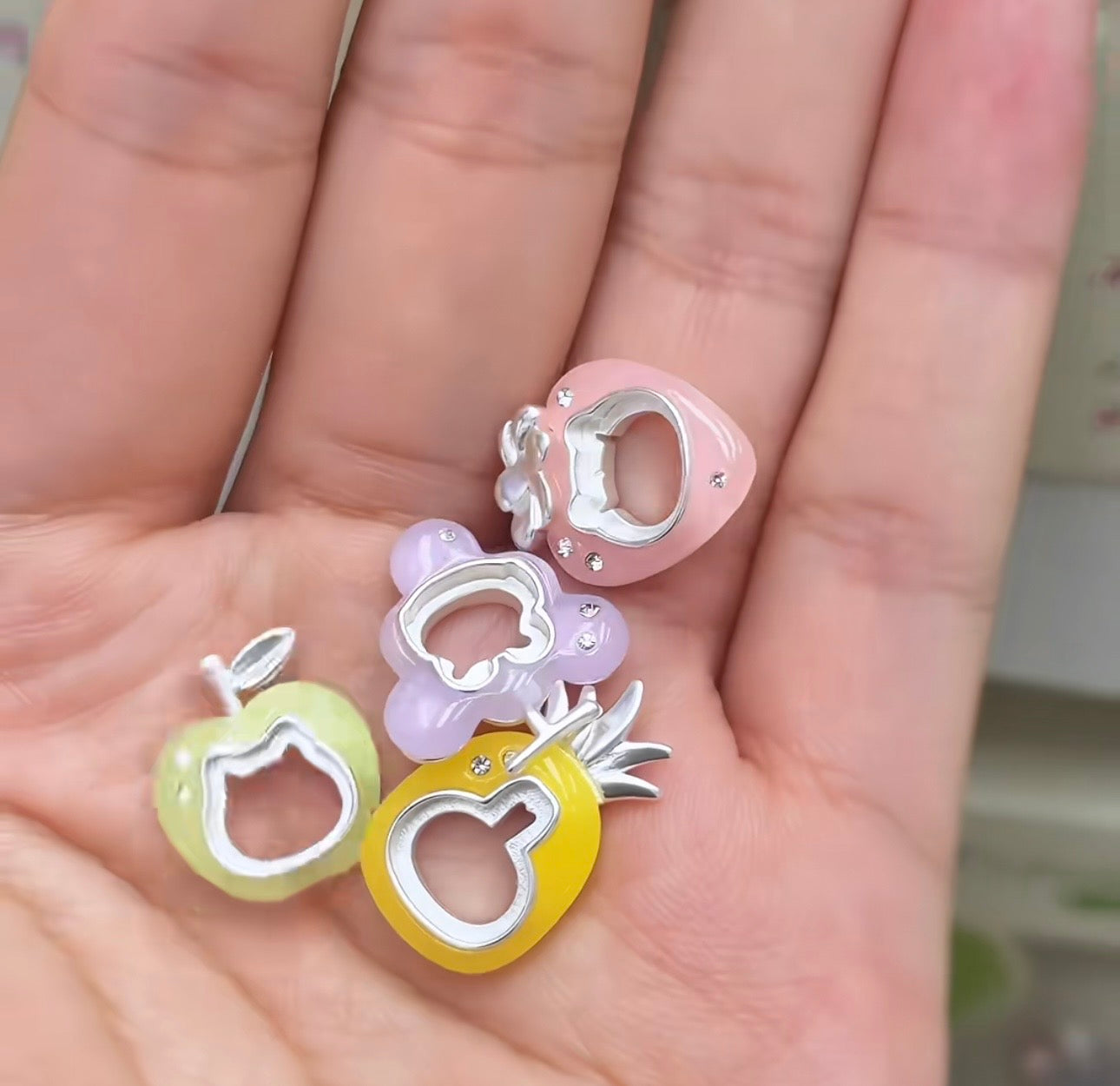 ChiiKawa X Miniso Fruit Market Series Fruit Market Earings | ChiiKawa Hachiware Usagi Momonga - Kawaii Items Room Decoration doll