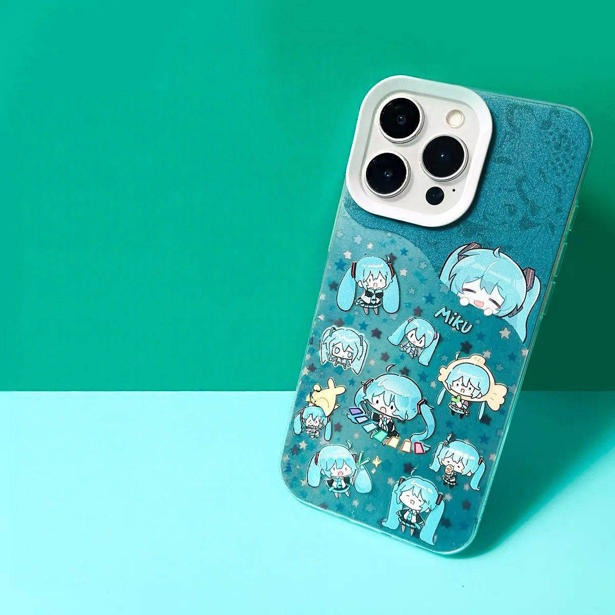 Japan Characters Miku Fan Works Part 1 Laser Case | World Project Sekai Group & Cute Emo 2 Styles - iPhone Case 11 12 13 14 15 16 16e 17 17e Pro Promax