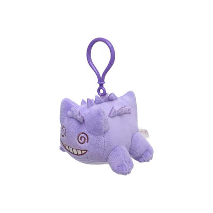 Japan Cartoon Pokemon Center Exhausted Version Keychain | Gengar Dragonite Snorlax Pikachu Scorbunny Togekiss Larvitar Poliwhirl Spinda Max Revive - Mascot Mini Plush Doll
