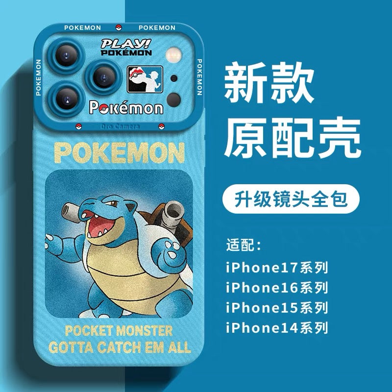 Japanese Cartoon Pokemon Silicone Case Neon Spray Painting Style Part2 | Charmander Blastoise Venusaur Genger Porygon-Z Scizor Dragonite Rayquaza 8 Styles - Phone Case Samsung Galaxy S26 S25 S24 S23 FE Ultra Edge