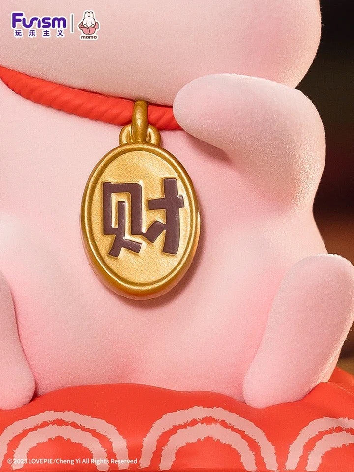 Kawaii Lovely Characters Momo Bunny | Lucky Bunny Money Come Come 150% Figure - Maneki-usagi Toy Collection