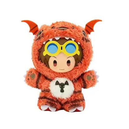 Miniso x Digimon Adventure Digital Monster Plush Keychain | King of Beast Tamers Digimon 003 - Plush Vinyl Keychain Pendant Blind Box