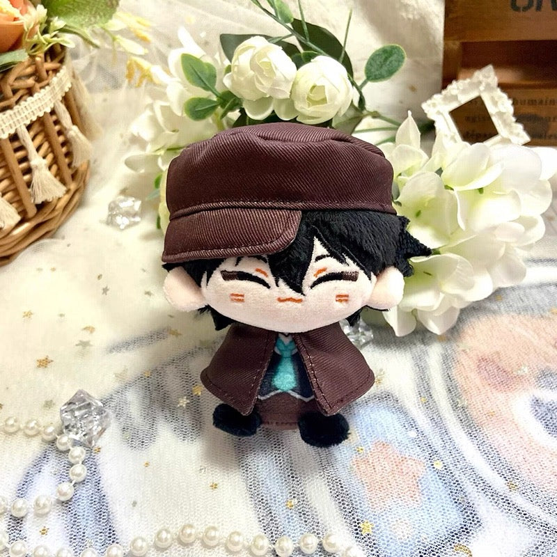 Japanese Anime Bungo Stray Dogs Sitting Keychain | Osamu Chuuya Rampo Cute Kawaii 12cm Doll - Cute Kawaii Item - KawaiiGiftLand