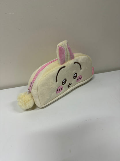 ChiiKawa X Miniso | ChiiKawa Hachiware Usagi Plush Pencil Bag - Kawaii items Room Decoration