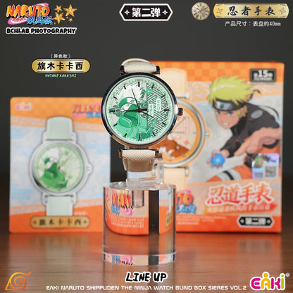 Eaki X Naruto Ninja Part 2 Watch Accessories Series | Naruto Shippuuden Naruto Sasuke Sakura Kakashi Gaara Neji Hinata Itachi Uchiha Madara Obito - Watch Collectable Toys Mystery Blind Box