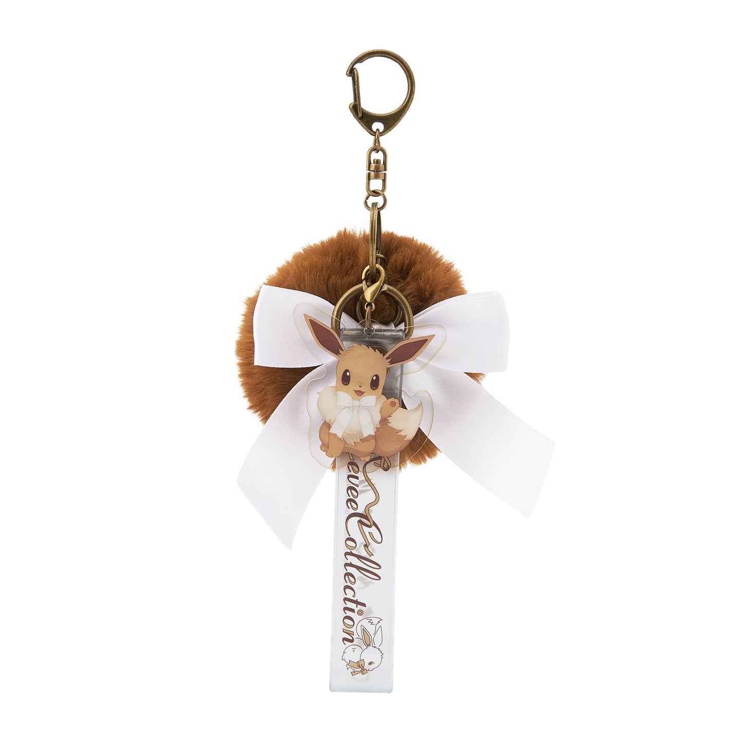 Japan Cartoon Pokemon Eevee Evolution Series Furry Ball Keychain | Eevee Vaporeon Jolteon Flareon Espeon Umbreon Leafeon Glaceon Sylveon - Evolve Anime Collectable Kawaii Item
