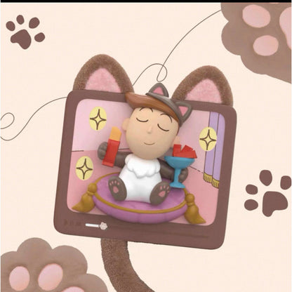 Cat Snacks design - Chibi Maruko-chan cat-ear fridge magnet blind box figure